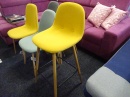 hořčicově žlutá barová židle NILSON
